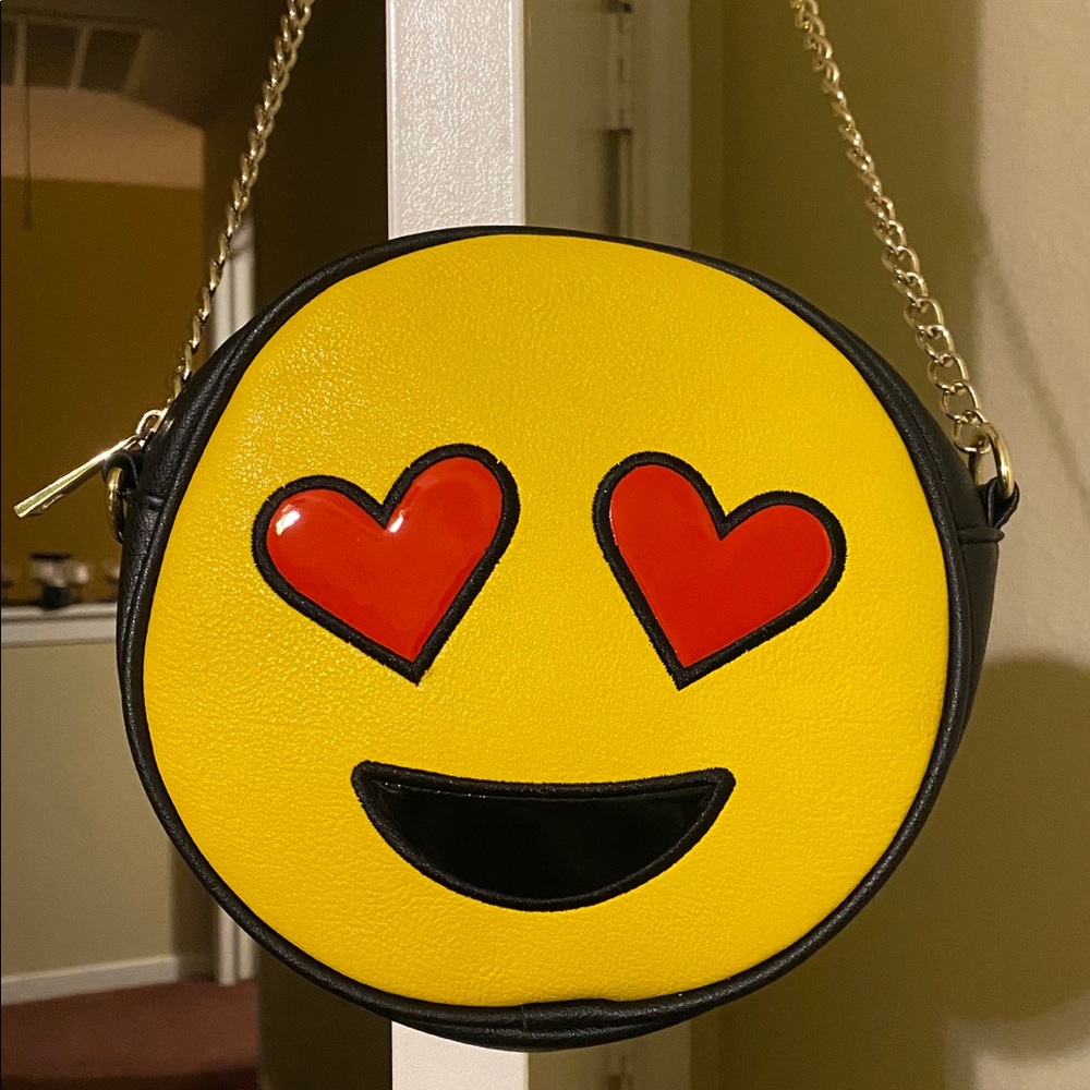 Beautiful smile purse in happy yellow